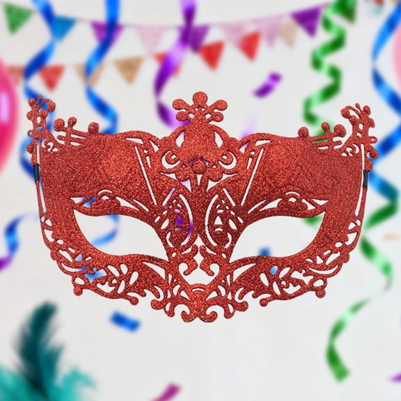 Uaswgudfs Glitter Carnival Mask Unisex, Masquerade Eye Mask for Women Men,Mardi Gras Party Costume with Feather Detail