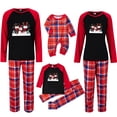 thumbnail image 1 of Uaswgudfs Matching Family Christmas Pajamas Sets, Holiday PJs with Top and Plaid Pants Cute 2 Piece Sleepwear for Couples, 1 of 6