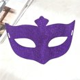 thumbnail image 1 of Uaswgudfs Men's Carnival Costume Half Face Mask with Glitter Accents - Party Prop for Halloween, Masquerade, Role Play, 1 of 5