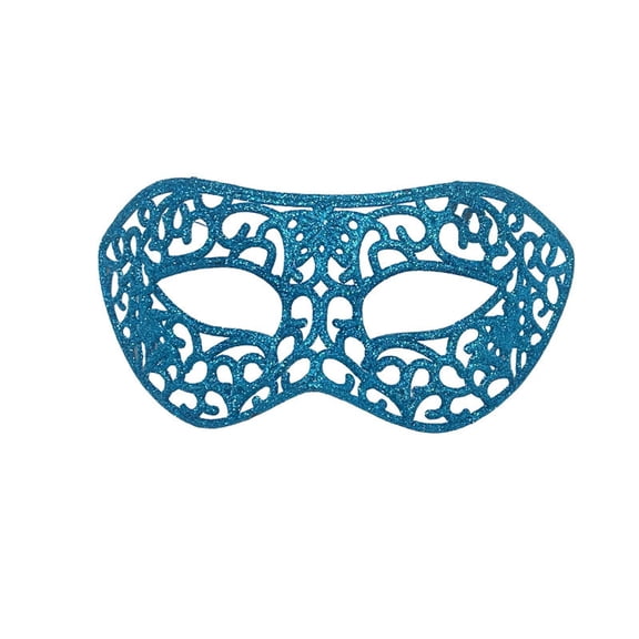 Uaswgudfs Men's Carnival Costume Half Face Mask with Glitter Accents - Party Prop for Halloween, Masquerade, Role Play