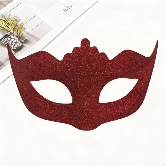 Uaswgudfs Men's Masquerade Mask Half Face Crown for Costume Party Halloween Mardi Gras Carnival Mask