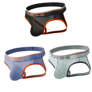 Uaswgudfs Mens Jockstrap Athletic Supporter Low Rise Breathable Comfortable Sport Underwear for Workout & Gym 3 Pack