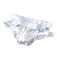 thumbnail image 1 of Uaswgudfs Mens Jockstrap Underwear for Men Low Rise Cotton Breathable Underpants White M, 1 of 5