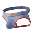 thumbnail image 1 of Uaswgudfs Mens Underwear Low Rise Breathable Jockstrap Translucent Comfortable Underpants Blue XL, 1 of 2