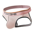 thumbnail image 1 of Uaswgudfs Mens Underwear Low Rise Breathable Jockstrap Translucent Comfortable Underpants Pink XL, 1 of 2