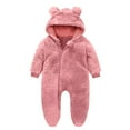 thumbnail image 1 of Uaswgudfs Newborn Baby Girl Boy Outfits Cartoon Bear Snowsuit Winter Warm Clothes Coat Infant Footies Jumpsuits, 1 of 4