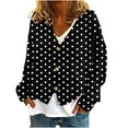 thumbnail image 1 of Uaswgudfs Open-Front Knit Cardigan: Autumn V-Neck Button-Front Soft Texture for Easy Casual Wear, 1 of 5