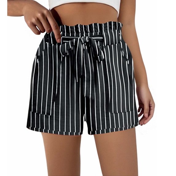 Uaswgudfs Shorts Romper for Women: Casual Loose-Fit Short-Sleeve Jumpsuit with Pockets - Breathable Cotton Summer Playsuit for Everyday Comfort Black-A M