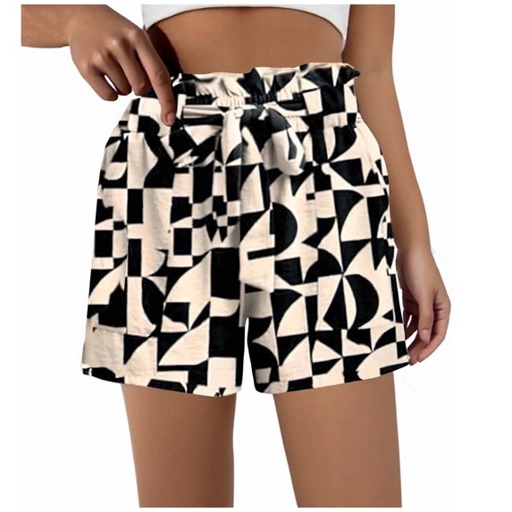 Uaswgudfs Shorts Romper for Women: Casual Loose-Fit Short-Sleeve Jumpsuit with Pockets - Breathable Cotton Summer Playsuit for Everyday Comfort White M