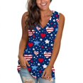 thumbnail image 1 of Uaswgudfs ​Tank Top for Women Sleeveless V-Neck: Star & Butterfly Accents, Lightweight Breathable Summer Casual Wear & Fashion Blouse Red-A M, 1 of 4