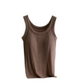 thumbnail image 1 of Uaswgudfs Tank Top for Women Summer 2025 Trendy Oversized Crew Neck Cotton Knit Sleeveless Shirts Tops, 1 of 4
