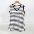 thumbnail image 1 of Uaswgudfs Tank Tops for Women Plus Size Tops V-Neck Striped Spaghetti Strap Tank - Loose Fit Summer Casual, 1 of 5