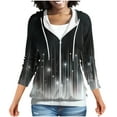 thumbnail image 1 of Uaswgudfs Textured Hoodie Autumn Coat: Zippered Casual with Patch Pockets & Relaxed Fit, 1 of 7