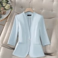 thumbnail image 1 of Uaswgudfs Women 3/4 Sleeve Lightweight Spring Summer Blazer Jackets, 1 of 5