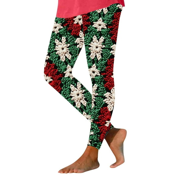 Uaswgudfs Women Leggings Comfy Casual Pants with Pockets & Drawstring Green 2XL