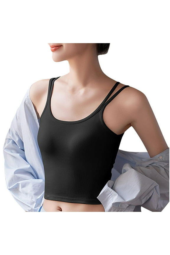 Women Seamless Classic Crop inner wear Top Bralette Stretch cotton Tank Athleisure