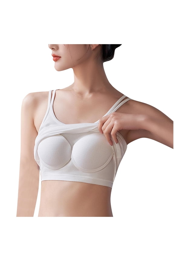 Women Seamless Classic Crop inner wear Top Bralette Stretch cotton Tank Athleisure