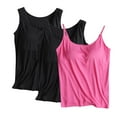 thumbnail image 1 of Uaswgudfs Women's 3pc Piece Adjustable Strap Vest Set - Thin Strap Sleeveless Top with Round Neck for Casual & Fitness Wear, 1 of 2