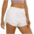 thumbnail image 1 of Uaswgudfs ​Women's Athletic Running Shorts – Drawstring Waist, Zip Pockets & Summer-Ready Sport-Casual Versatility​ White XXL, 1 of 3