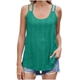 thumbnail image 1 of Uaswgudfs Women's Athletic Sleeveless & Tank Top - Oversized Crew-Neck Long Tops for Summer Casual Wear, 1 of 8