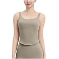 thumbnail image 1 of Uaswgudfs Women's Breathable Cotton Workout & Yoga Tank Top - Racerback Crop Top with Sweat-Wicking Tight Fit for Gym Training, 1 of 4