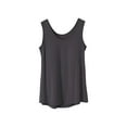 thumbnail image 1 of Uaswgudfs Women's Built-in Bra Tank Top, Sleeveless Modal Pajama Top No Bra Required, Comfort Soft Sleep Shirt for Lounging & Sleeping Dark Gray 2XL, 1 of 5