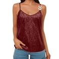 thumbnail image 1 of Uaswgudfs Women's Casual Loose Fit Sequin Embellished Tank Top Camisole - Sparkly Sleeveless Summer Shirt, 1 of 7