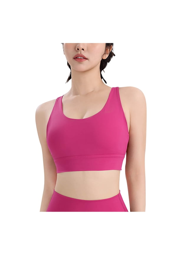 Women’s Comfortable Basic Cotton Blend Short Tank Top Lounge Racerback Sports Bra