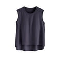 thumbnail image 1 of Uaswgudfs Women's Crew Neck Sleeveless Pajama Tank Top | Soft Breathable Sleep Tee for Ladies | Cozy Cotton Pjs, 1 of 5