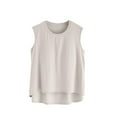 thumbnail image 1 of Uaswgudfs Women's Crew Neck Sleeveless Pajama Tank Top | Soft Breathable Sleep Tee for Ladies | Cozy Cotton Pjs, 1 of 5