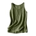 thumbnail image 1 of Uaswgudfs Women's Cute Scoop-Neck Tank Top with Shoulder and Hem Details - Fabric for Casual Summer Outings or Relaxed Daily Wear, 1 of 3