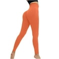 thumbnail image 1 of Uaswgudfs Women's High-Waisted Yoga Pants with Butt-Lift Design – Sculpting Activewear Leggings for Fitness Orange S, 1 of 3