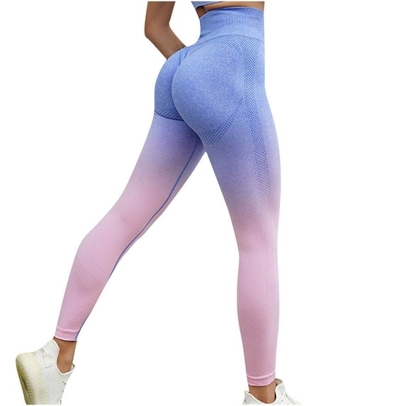 Uaswgudfs Women's High-Waisted Yoga Pants with Contoured Seams – Breathable Seamless Leggings for Gym & Daily Workouts Pink M