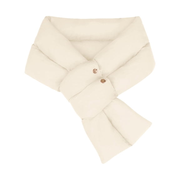 Uaswgudfs Women's Infinity Scarf with Double Buttons Solid Color Winter Warmth Soft Touch Versatile Fashion Neck Wrap