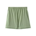 thumbnail image 1 of Uaswgudfs Women's Lightweight Elastic Waist Running Shorts - 4” Inseam & Front Pockets for Active Wear Green XL, 1 of 6
