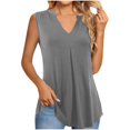 thumbnail image 1 of Uaswgudfs Women's Loose V-Neck Long Tank Top - Lightweight, Soft Fabric for Breathable Comfort Casual Cami, 1 of 7