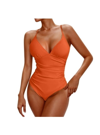 Womens One-Piece Swimsuits in Womens Swimsuits | Orange