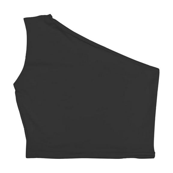 Uaswgudfs Women's One shoulder Yoga Bra Tank Top - Ultra-Short Home Sleep Bra 2025