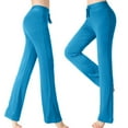 thumbnail image 1 of Uaswgudfs Women's Plus Size Slim Fit Long Yoga Pants Workout Trousers Tall Activewear Stretchy Comfortable Blue XL, 1 of 9