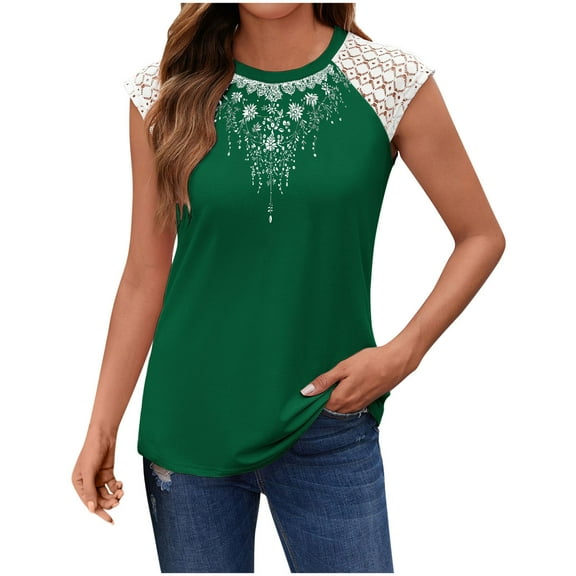 Uaswgudfs Women's Satin Trim Crew Neck Adjustable Spaghetti Strap Camisole Tank Top 2025