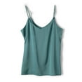 thumbnail image 1 of Uaswgudfs Women's Silk Satin Camisole Tank Tops V Neck Spaghetti Strap Blouses Leisure Home Sleeveless Cami Shirt, 1 of 5