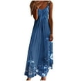 thumbnail image 1 of Uaswgudfs Women’s Sleeveless Round Neck Midi Dress - Abstract Pattern Summer Casual Sundress with Flowy Tank Design & Ankle-Length Silhouette, 1 of 5