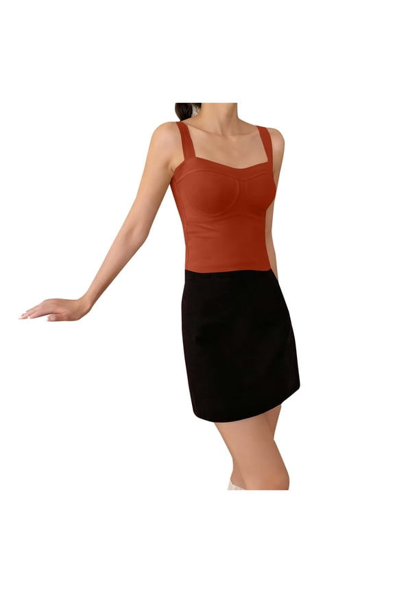 Women's Sleeveless Wireless Bra Camisole Thermal Underwear Winter Warm Bodycon Top Plus Size