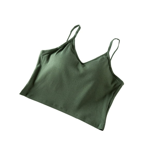 Uaswgudfs Women's Soft Sleepwear Camisole - Spaghetti Strap Slip Pajama Top with Built-in Bra 2025