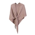 thumbnail image 1 of Uaswgudfs Women's Solid Color Wrap Shawl, Versatile Open Front Poncho Cape with Tie Closure, Stylish Flock Shawl for Casual, Evening & Travel Outfits, 1 of 7