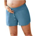 thumbnail image 1 of Uaswgudfs Women's Sporty Drawstring Running Shorts - Elastic Waist & 4" Inseam Breathable Cotton-Blend​ Sky Blue XL, 1 of 6