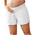 thumbnail image 1 of Uaswgudfs Women's Sporty Drawstring Running Shorts - Elastic Waist & 4" Inseam Breathable Cotton-Blend​ White S, 1 of 6