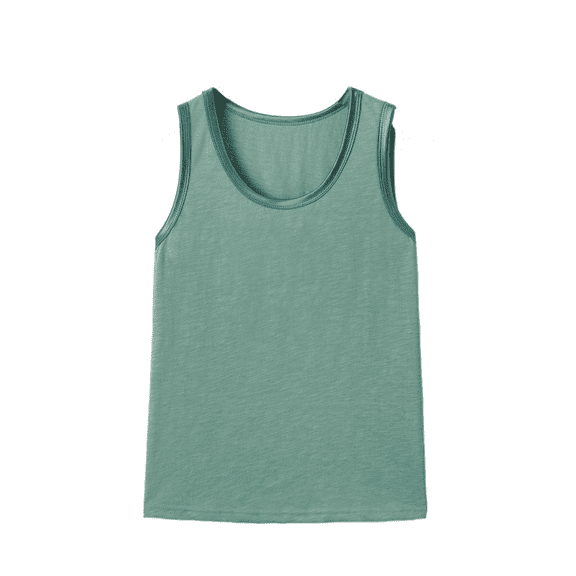 Uaswgudfs Women's Summer Crew Neck Fitness Short Tank Top with Flawless Stitching, Stretchy Fabric, and Slim Fit for Everyday Comfort