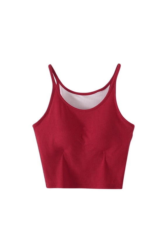Women's Summer Scoop Neck Slim Fit Sleep Spaghetti Strap Short Tank Top | Soft Contour Pajama Tee for Ladies | Breathable Cropped Pjs