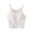 thumbnail image 1 of Uaswgudfs Women's Summer Scoop Neck Slim Fit Sleep Spaghetti Strap Short Tank Top | Soft Contour Pajama Tee for Ladies | Breathable Cropped Pjs, 1 of 6